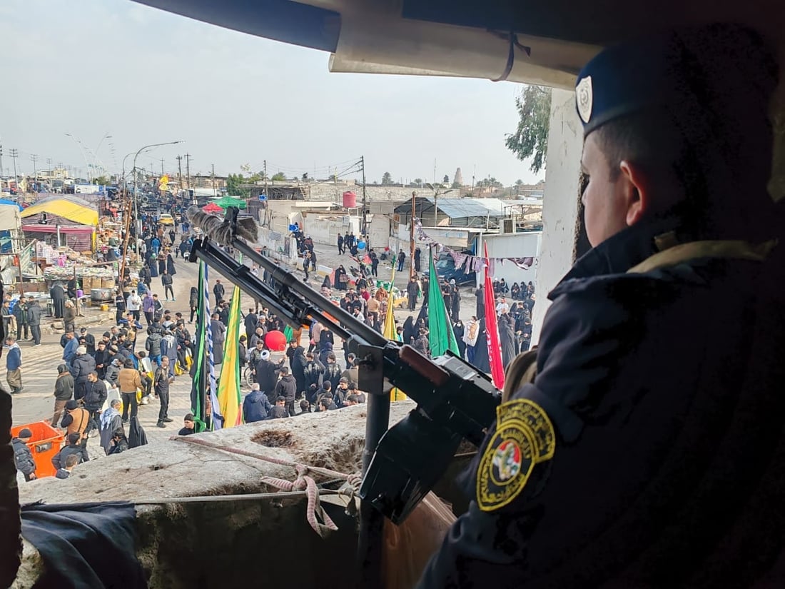 صور من تأمين زيارة الإمام علي الهادي في سامراء