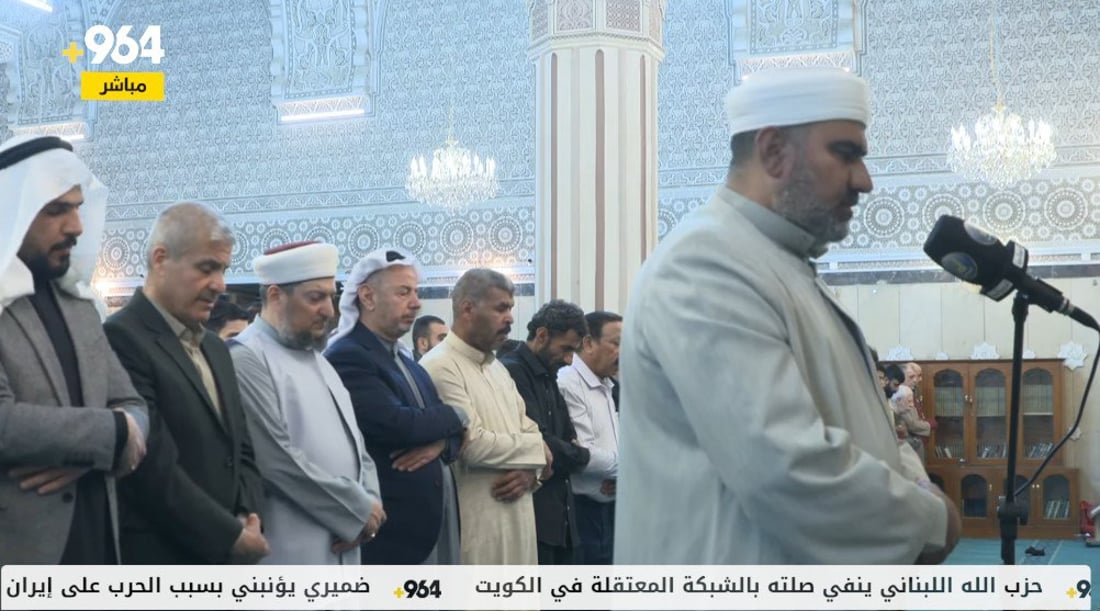بث مباشر.. صلاة العشاء والتراويح من الحضرة الحنفية في بغداد