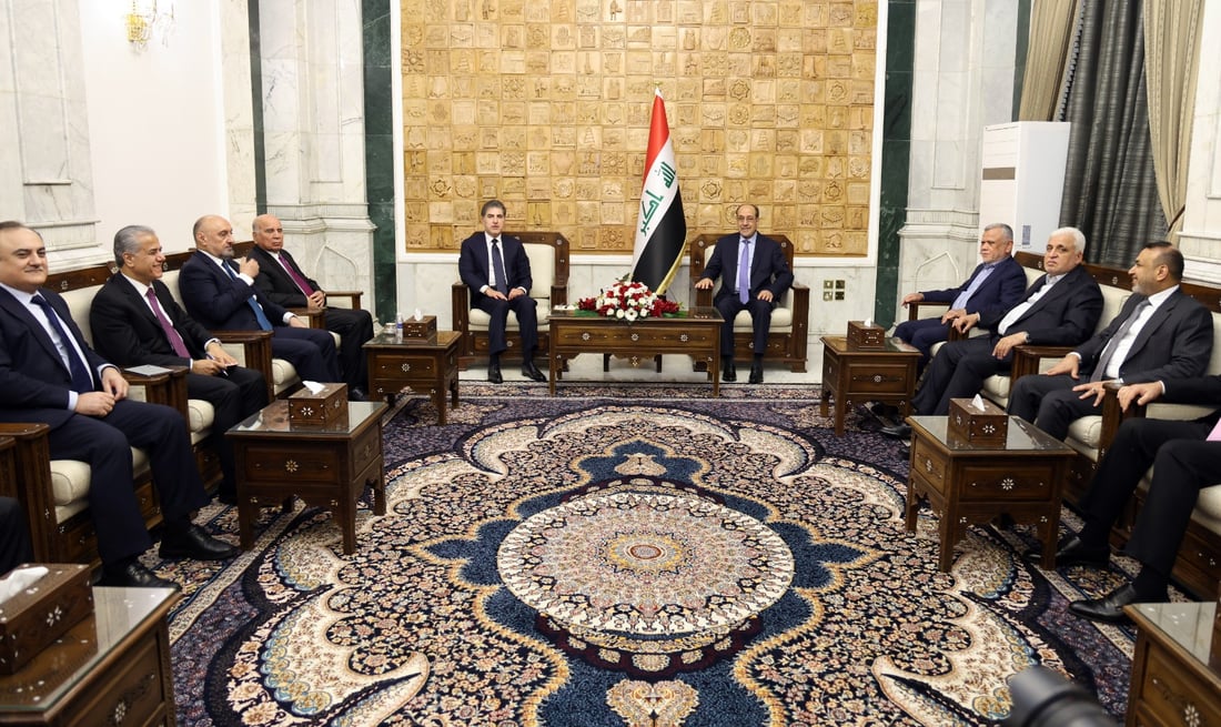 نيجيرفان بارزاني أخذ لبغداد مقترحات حول الحرب.. بيان الإطار والبارتي
