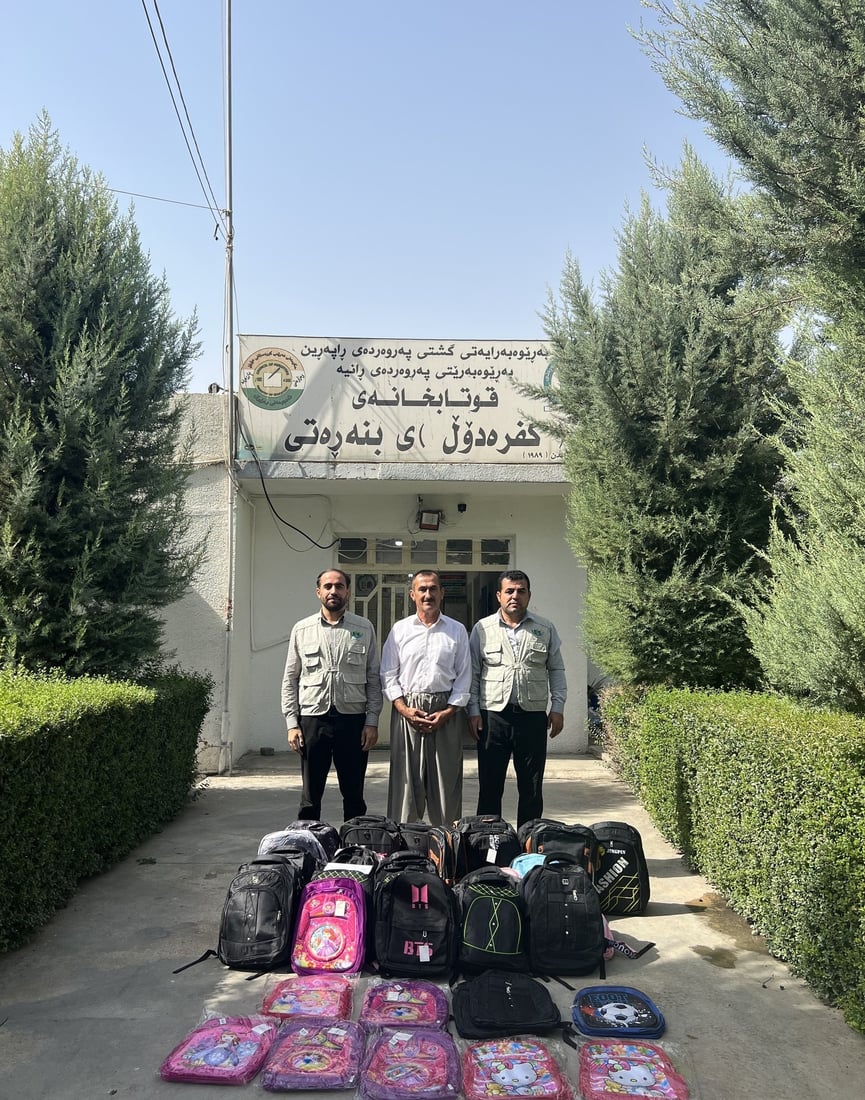 قوتابیانى پۆلى یەک بە جانتاى نوێ پێشوازیان لێکرا