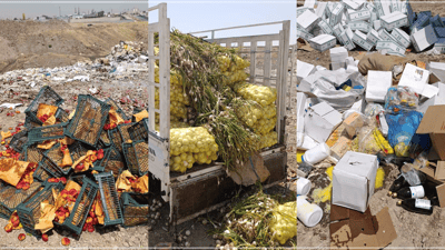 زیاتر له‌ 16 تۆن خۆراک و كاڵای خراپبوو لە سلێمانی دەستی بەسەرداگیرا