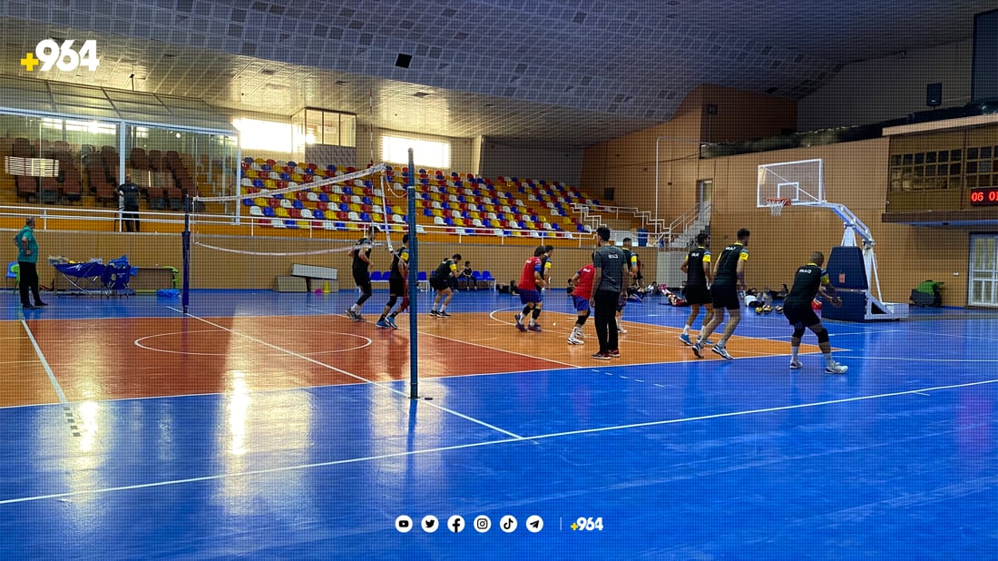 بالەی عێراق لە سلێمانی ئامادەکاری بۆ پاڵەوانیەتی ئاسیا دەکات