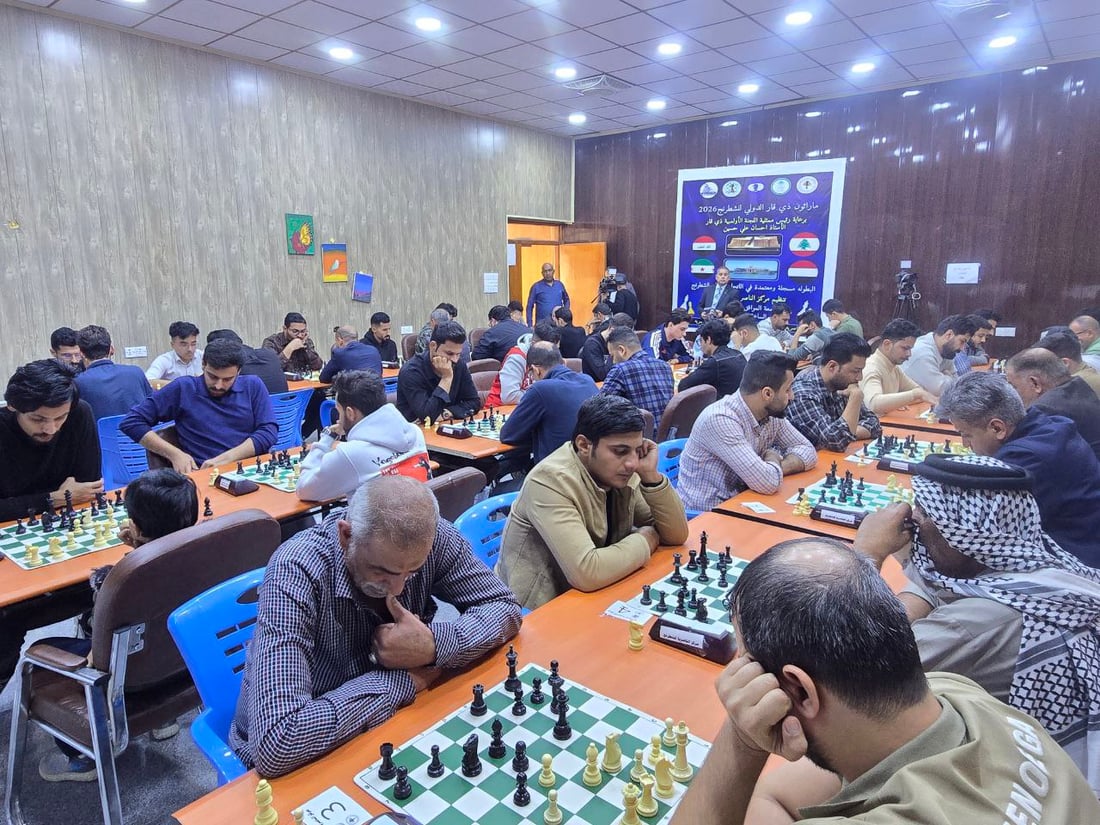 صور: ذي قار تحصد المراكز الثلاثة الأولى في بطولة الشطرنج الدولية