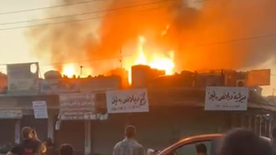 بەبێ زیانی گیانی، ئاگرەکەی ناوچەی پیشەسازیی باکوور لە هەولێر کۆنترۆڵ کرا