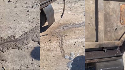 بارهەڵگرێک تێزابى لێدەڕژا و دەستى بەسەرداگیرا