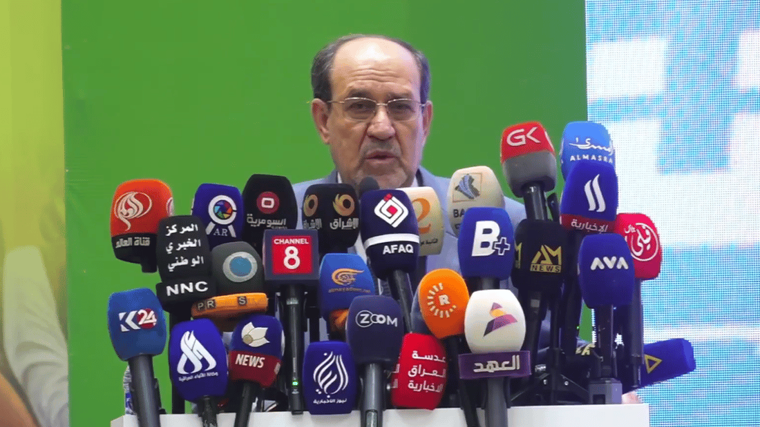 المالكي يتحدث عن دور العراق في معركة إيران: لا تكن يابساً فتكسر