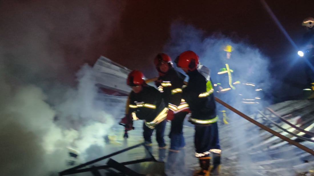 زیانی ئاگرەکەی سەر رێگای گەزنە نزیکەی دوو ملیۆن دینارە