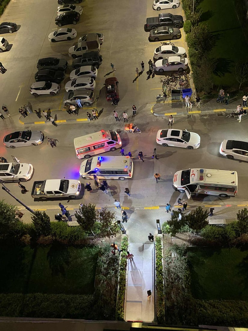 کەسێک لە پڕۆژەیەکى نیشتەجێبوونى سلێمانى کەوتە خوارەوە