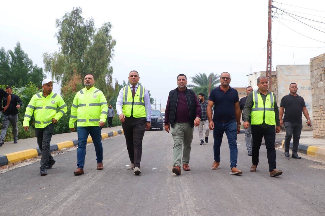 محافظ واسط ينشر صوراً من الجو للعزيزية: تم الإنجاز 100%