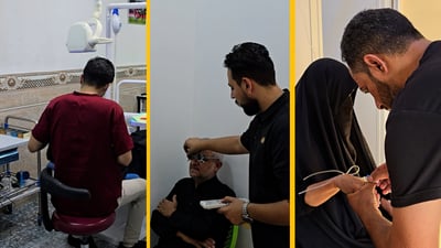 سوق الشيوخ المذهلة.. عناية بعيون الفقراء وأسنانهم بالمجان ثواباً للأئمة