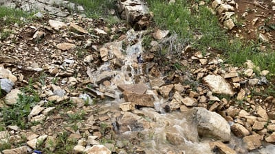 فيديو: نبع “دركو” يضخ المياه من جديد بعد أمطار الأربعاء