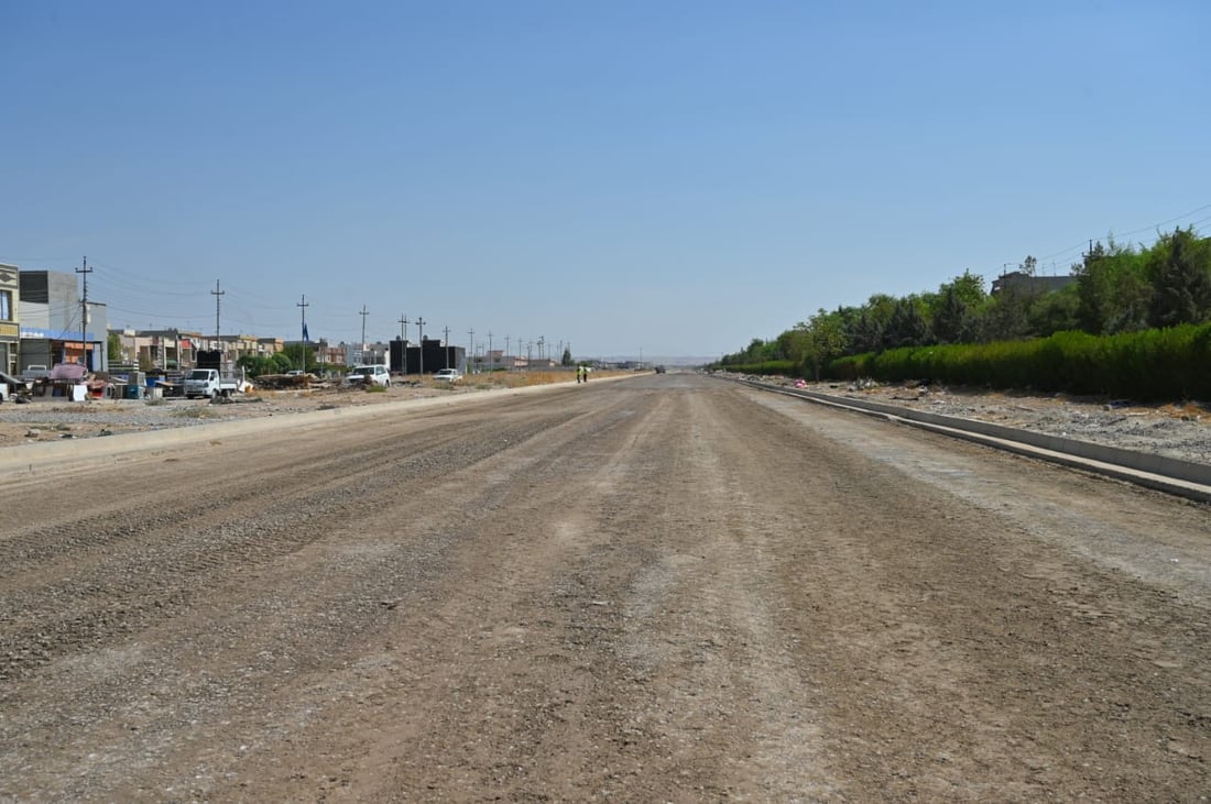 قیڕتاوکردنی شەقامى 60 مەتریى گەڕەکی فەرمانبەران دەستیپێکرد