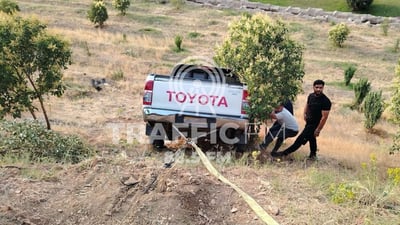 شوێنى پیاسە و کاتبەسەربردنە؛ پیکابێک لە پارکى هەوارى شار هەڵدێرا
