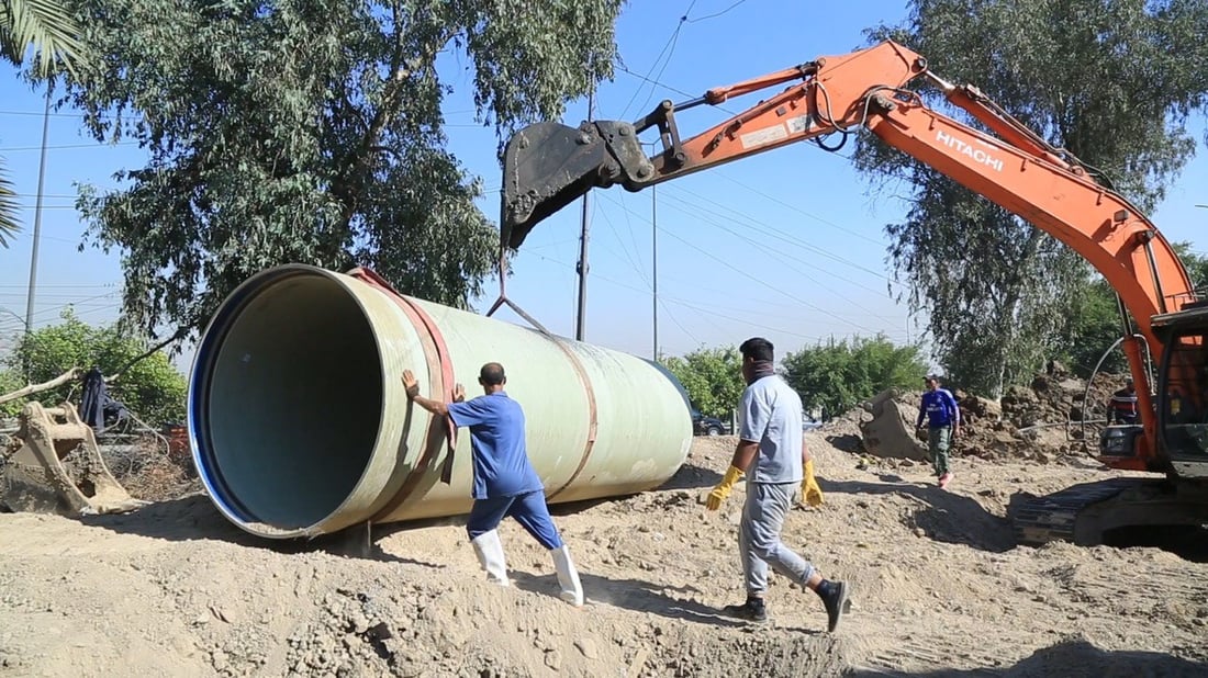 أمانة بغداد تفصّل خطتها لمشاريع الصرف الصحي خلال العام الحالي (صور)