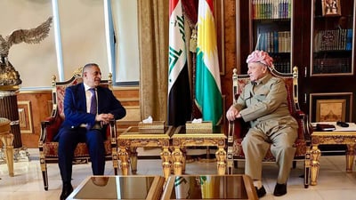 لقاء البارزاني والعبودي.. تعاون بين بغداد وأربيل لمواجهة المخاطر والتهديدات
