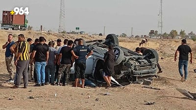 “توكسان” مسرعة انقلبت قرب “آمرلي” والسائق في حالة حرجة
