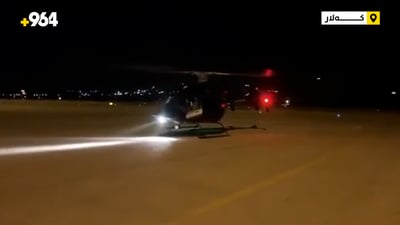 لە کەلار چارەسەری بۆ نەکرا و بە هێلیکۆپتەر گواسترایەوە سلێمانی