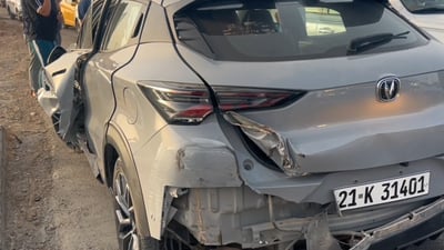 چەند کاتژمێرێکە لەسەر رێگای سەرەکی داقوق ئاستەنگی هاتوچۆ دروستبووە