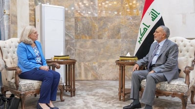 Iraqi parliament Speaker Al-Mashhadani meets US ambassador to discuss bilateral ties