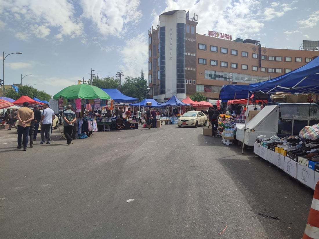 تیمەکانی جەژن زیادەڕۆییەکانی ناوبازاڕی سلێمانیان لابرد