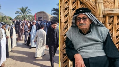 صور: تشييع مهيب لفقيد آل فتلة الشيخ فاروق آل فرعون في المشخاب