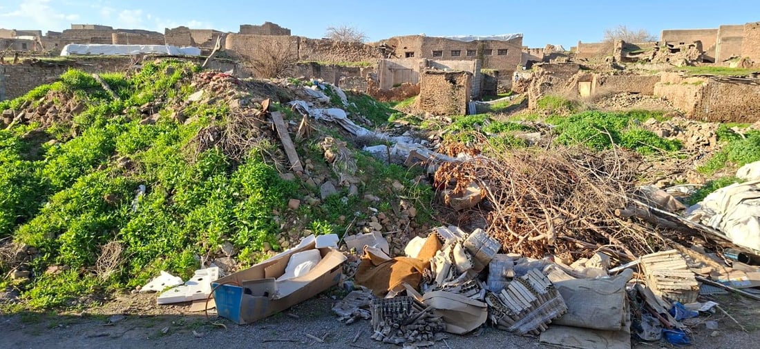 زبڵ و خاشاکی ناو قەڵا کۆکرایەوە و گواسترایەوە بۆ کانی قرژاڵە