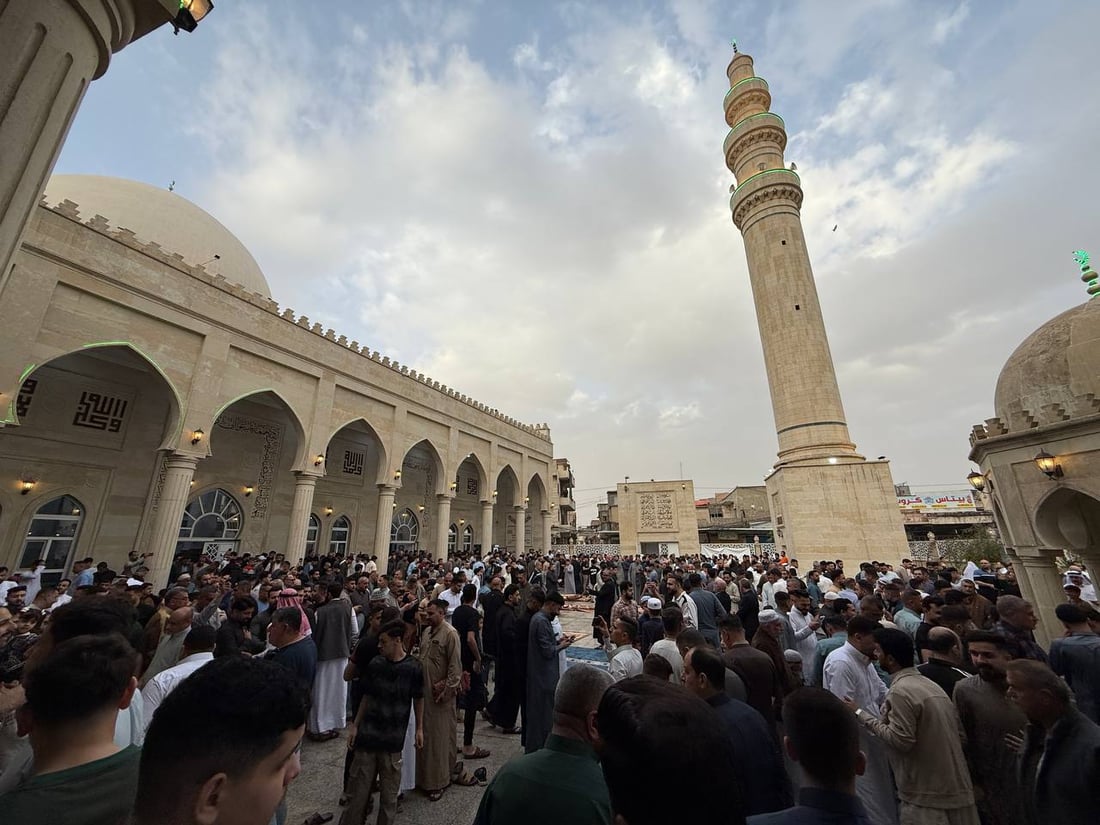 964 غطت صلوات العيد في كل العراق والختام من جامع النبي شيت بأيمن الموصل