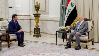 Iraqi president meets new UNAMI head to discuss political and humanitarian issues