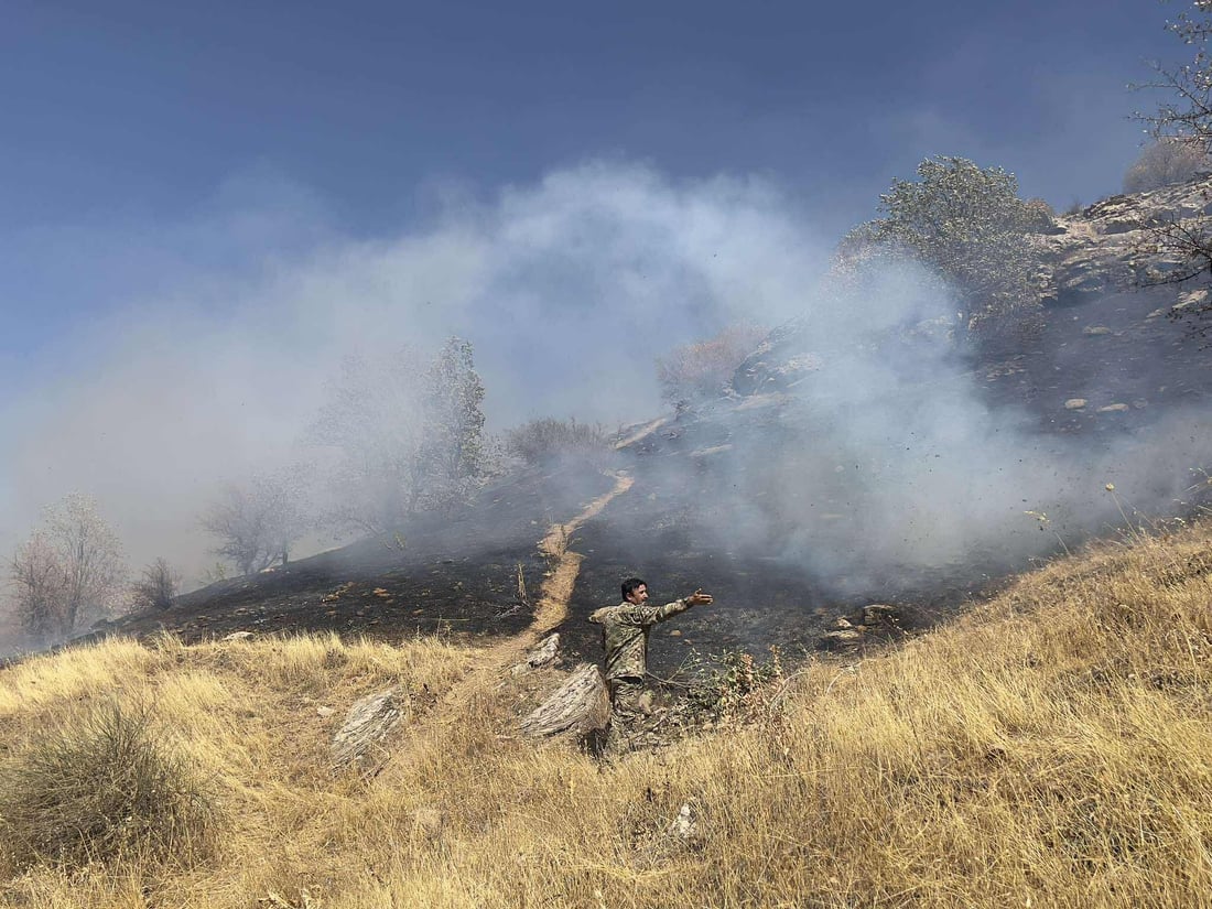 ئاگر بەرۆکی شارباژێر بەرنادات و نزیکەی 1400 دۆنم زەوی سووتاند