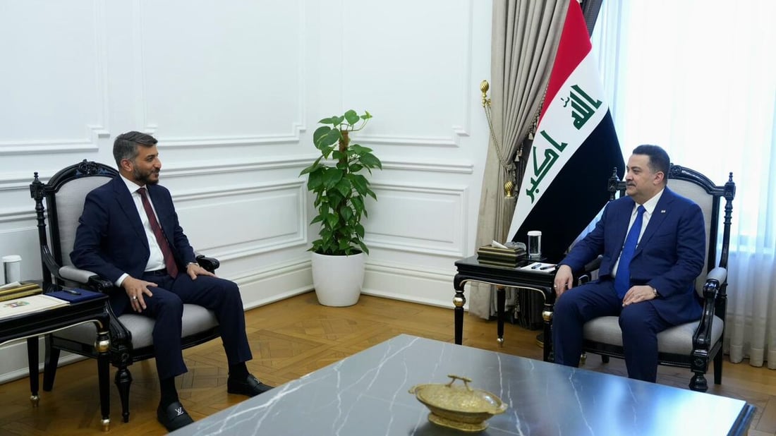 السوداني ومحافظ النجف يبحثان سبل تعزيز التكامل بين الحكومة الاتحادية والمحلية