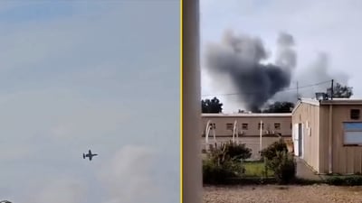 فيديو: قاعدة الحبانية تتعرض لهجوم جوي ثانٍ في أقل من 24 ساعة