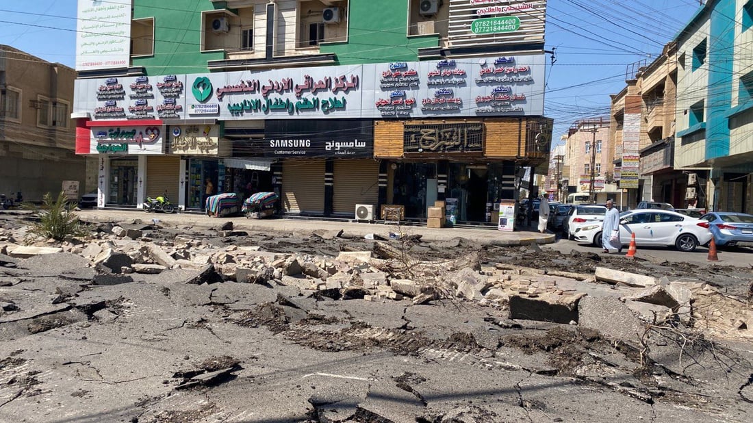 صور من تقدّم العمل في شارع المستودع لكن الرمادي لن تصبر 8 أشهر!