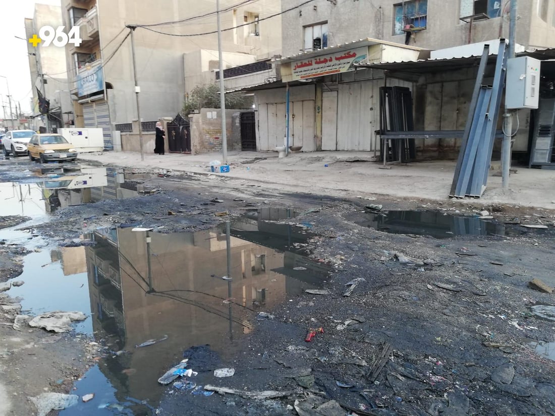 صور لا تسرّ أحداً من شرق العاصمة.. انسداد مجاري الغدير يكمل عامه الأول!