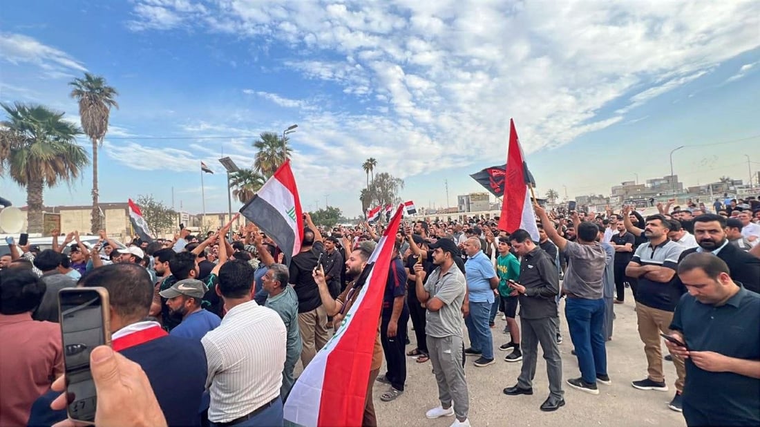 متظاهرون يطوقون مبنى محافظة بابل: أعلنوا أسماء المتورطين بمحاولة اغتيال ضرغام ماجد