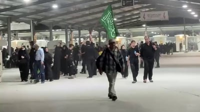 50 ألف زائر إيراني عبروا من منفذ زرباطية نحو العراق لإحياء زيارة الأربعين