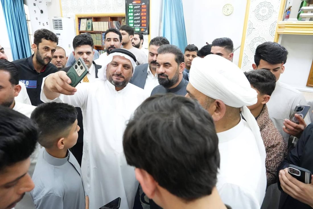 الوحيد الذي فتح بابه للمصلين في الأنبار.. صور من صلاة العيد بجامع الكرمة الكبير