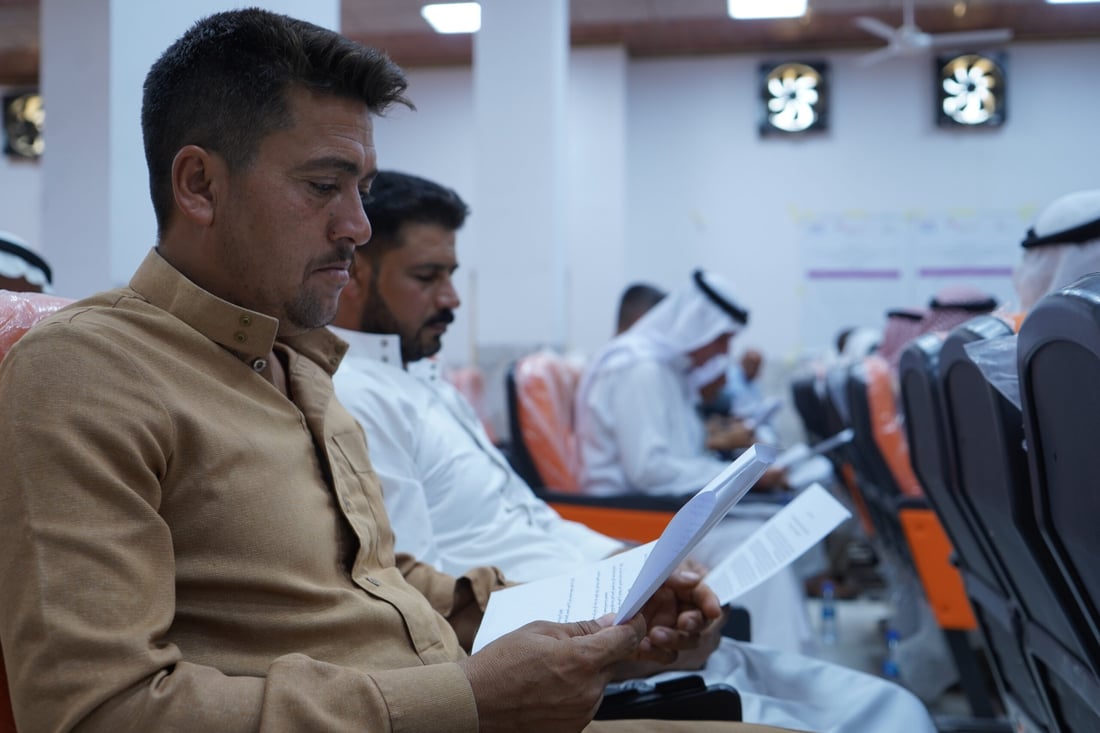 صور: وجهاء العياضية يوقعون ميثاقاً برعاية ألمانية لمنع التجاوز على المياه