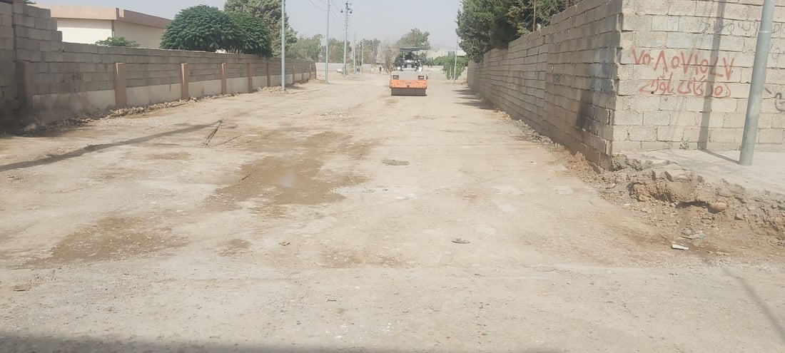 رێگەی قەبرستانی چوارقوڕنە کۆنکرێت دەکرێت