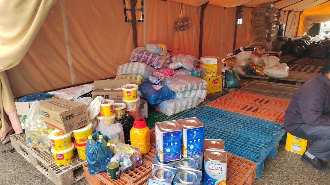 دەربەندیخانیش لەخەمی چەمچەماڵ دایە؛ خێمە بۆ کۆکردنەوەی هاوکارییەکان دانراوە