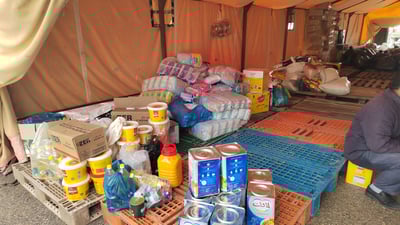 دەربەندیخانیش لەخەمی چەمچەماڵ دایە؛ خێمە بۆ کۆکردنەوەی هاوکارییەکان دانراوە