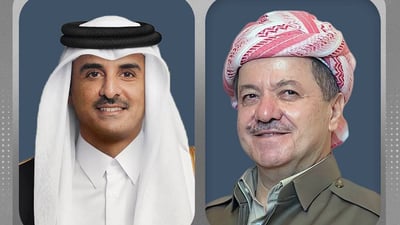 البارزاني يتصل بأمير قطر لوقف التصعيد بين العرب والكرد في سوريا