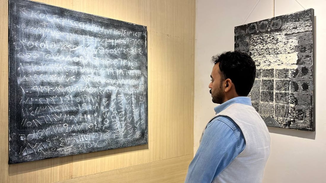 هذا مكان ليس للهواة.. فنان من بابل يعرض “الكوابيس” في غاليري البصرة (صور)