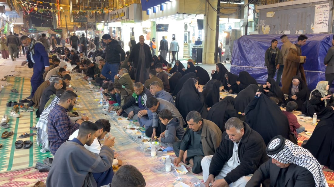 Najaf iftar service doubles daily meals for shrine visitors