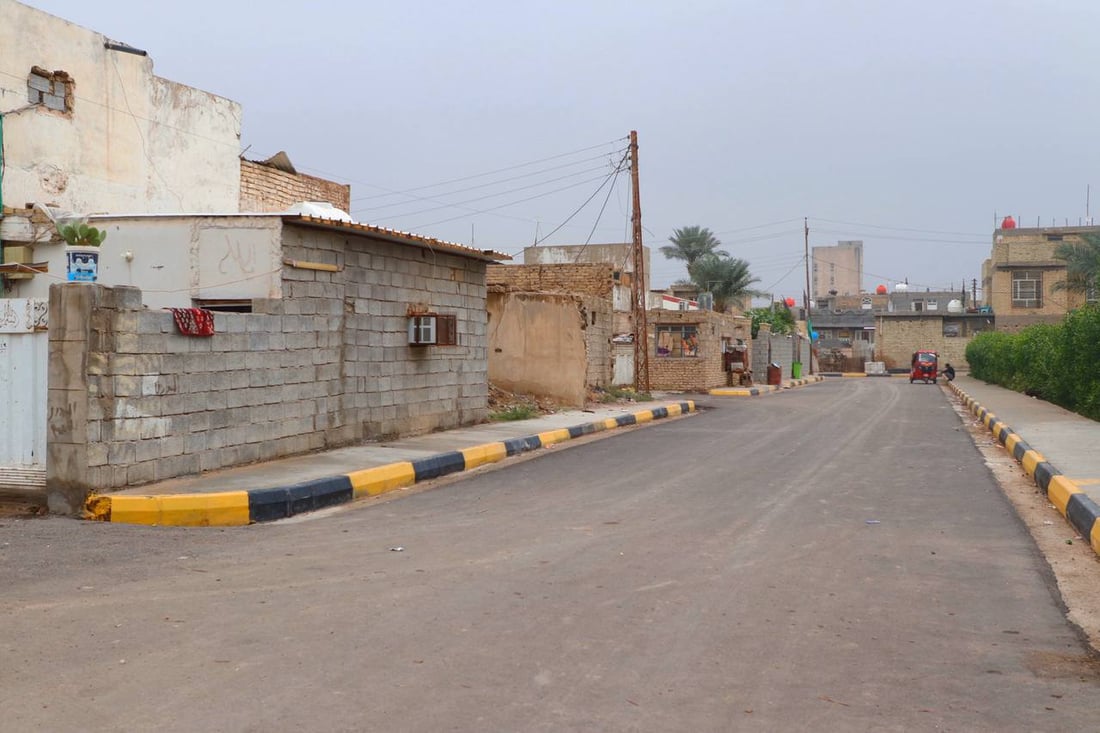 محافظ واسط ينشر صوراً من الجو للعزيزية: تم الإنجاز 100%