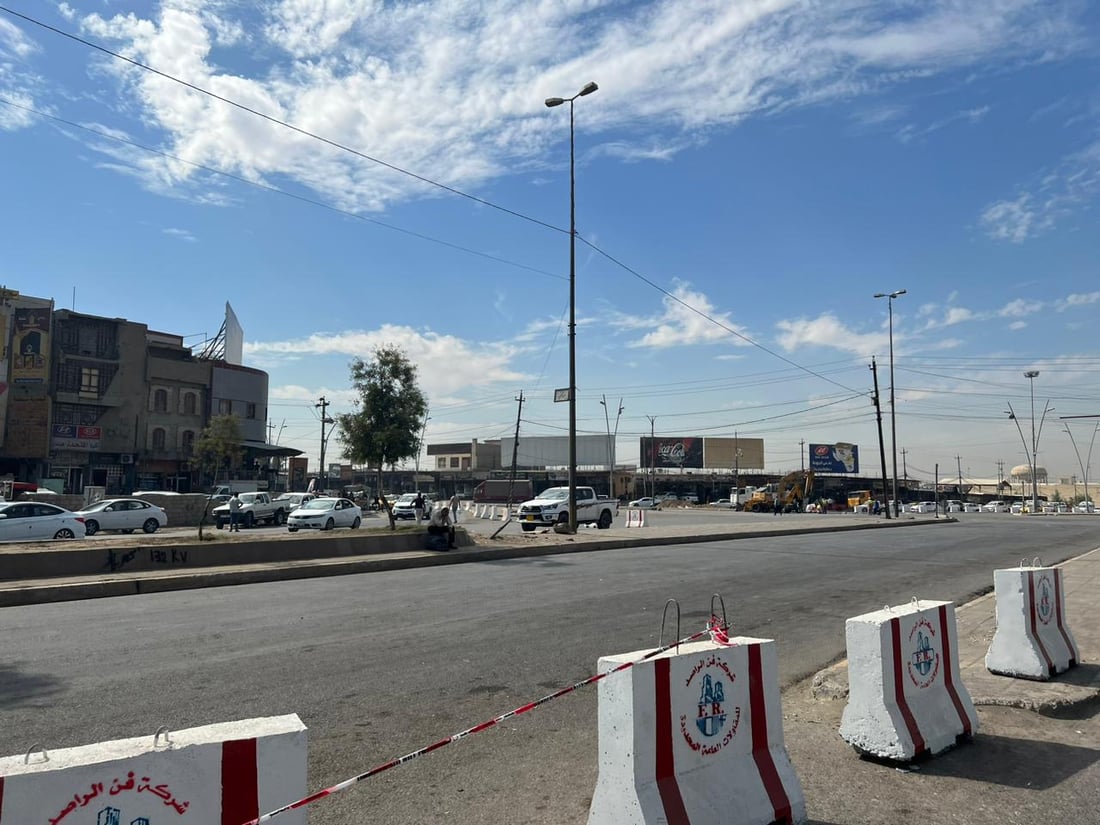 أيسر الموصل: باصات الطلبة تصادمت اثر اغلاق تقاطع المعارض