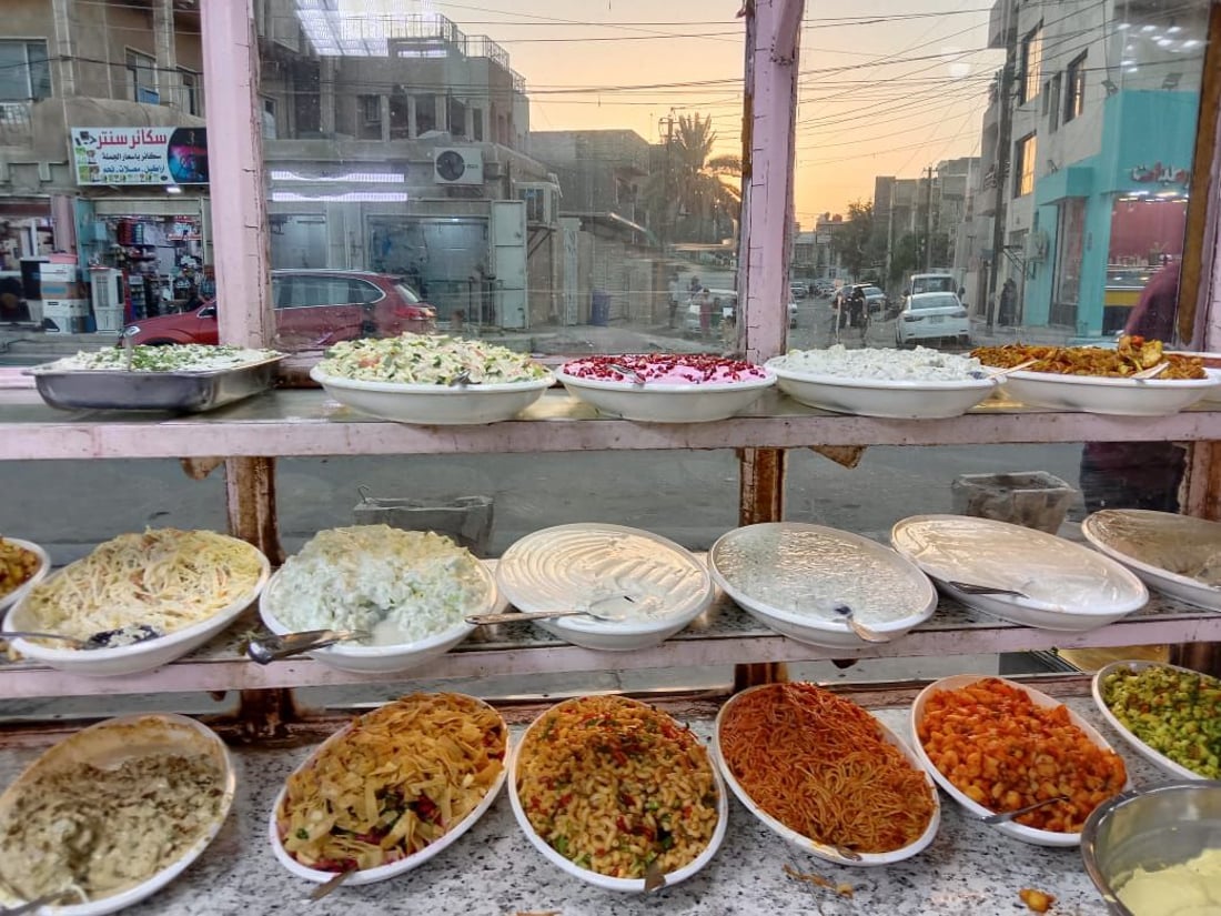 “فرج وأولاده” من القدس يقدم المذاق الفلسطيني لأهل بغداد.. وزبائن مدينة الصدر أولاً