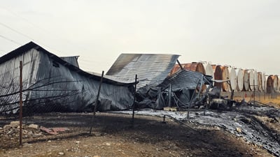 ئاگرەکەی تانجەرۆی سلێمانی کوژێنرایەوە؛ بەنزین بوو سووتا