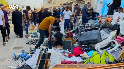 صور: الأثرياء في القرنة يعودون إلى سوق الجمعة بحثاً عن السلع النادرة والأنتيك