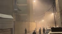 صورة: حريق البصرة ليس في مول 