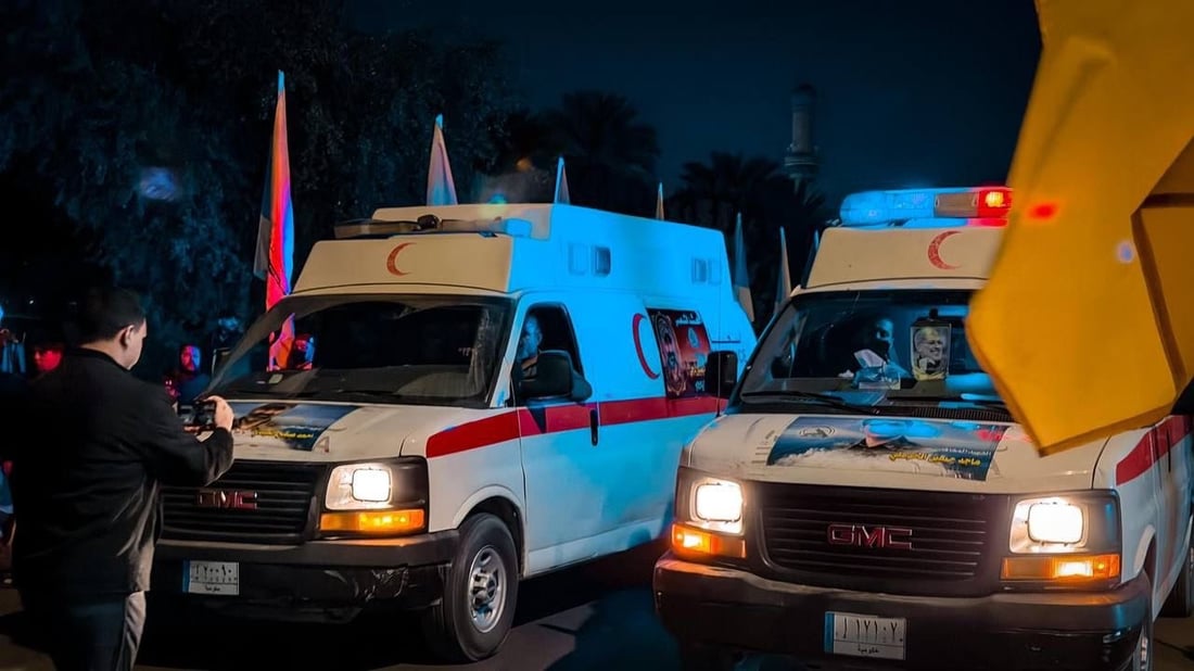 صور: كتائب حزب الله تشيع اثنين من مقاتليها في بغداد